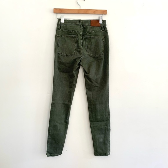 Madewell 9” High Rise Skinny Pants Olive - Picture 11 of 15